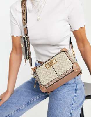 River Island Cross Body Bag Monogram