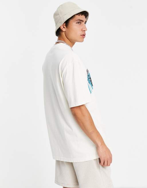 River Island moth skull print t-shirt in ecru, 4 of 4