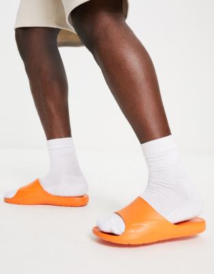 River Island moulded sliders in orange - ASOS Price Checker