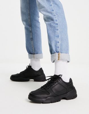 River Island moulded sole hybrid shoes in black