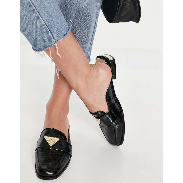 River island 2025 leather loafers