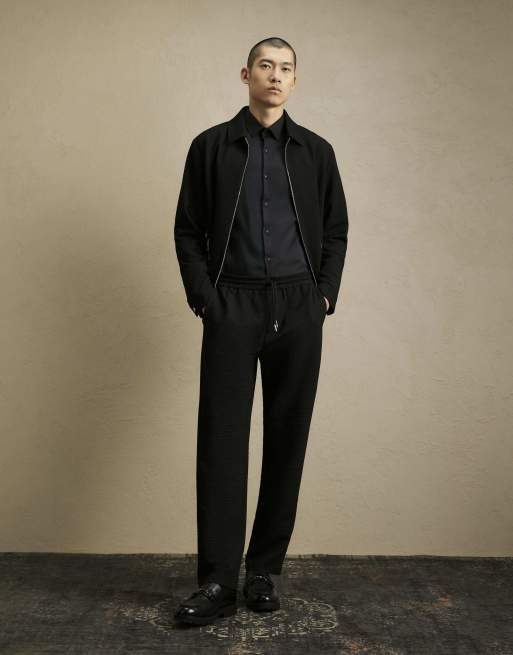 River Island Muscle fit comfort stretch shirt in black , 3 of 4