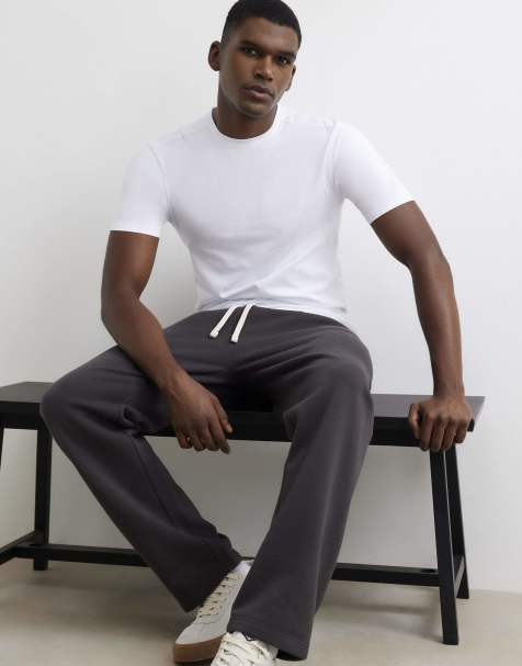River Island Muscle fit cotton stretch t-shirt in white - view 1