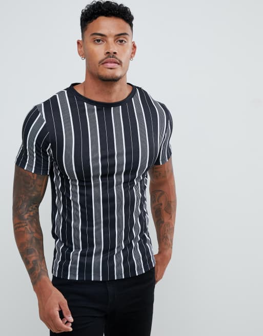 river island mens striped t shirt