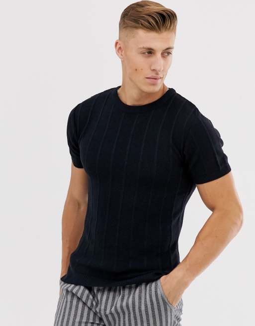 river island mens muscle fit t shirts