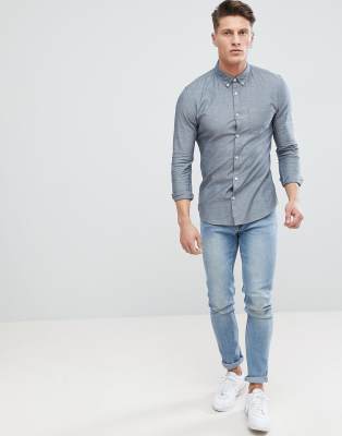 muscle fit oxford shirt