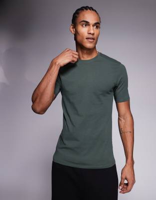 River Island Muscle Fit T-shirt In Multi