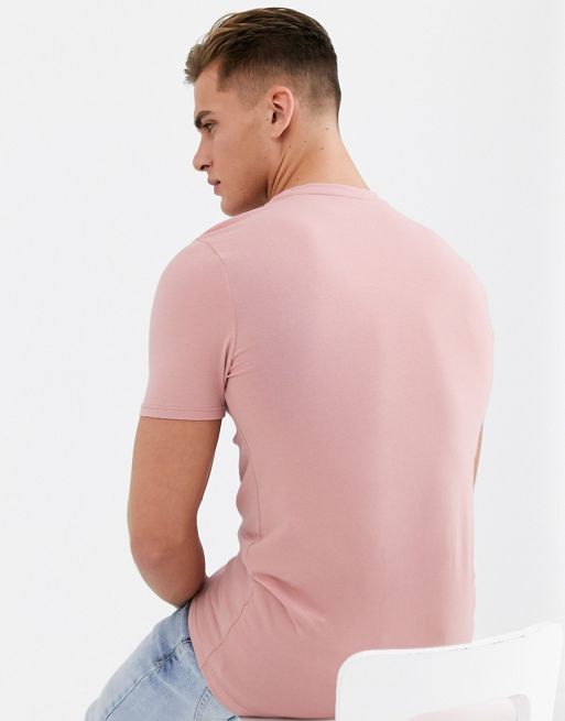 River Island Muscle Fit T-Shirt In Bright Pink