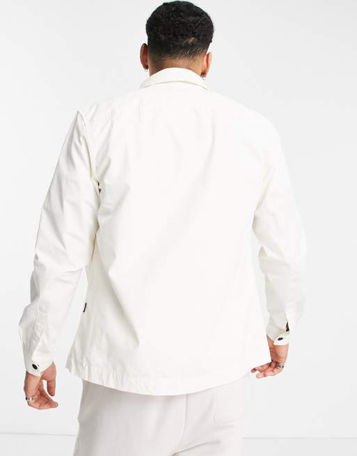 River Island – Naturvit overshirt i tech-material, 2 av 4