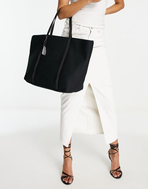 Black tote 2025 bag river island