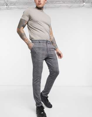 River Island - Nette broek in grijze ruit | ASOS
