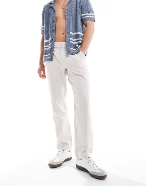 River Island - Nette joggingbroek met elastische taille in ecru - view 1