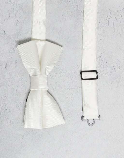 River Island neutral bow tie in beige