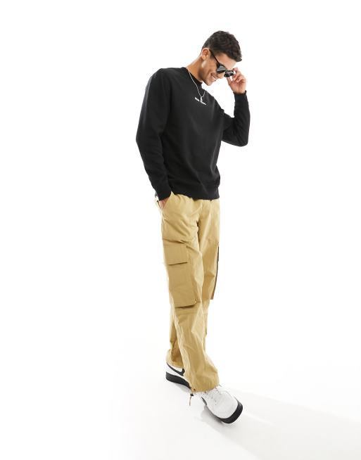 River Island New York crew neck sweatshirt in black, 3 of 4