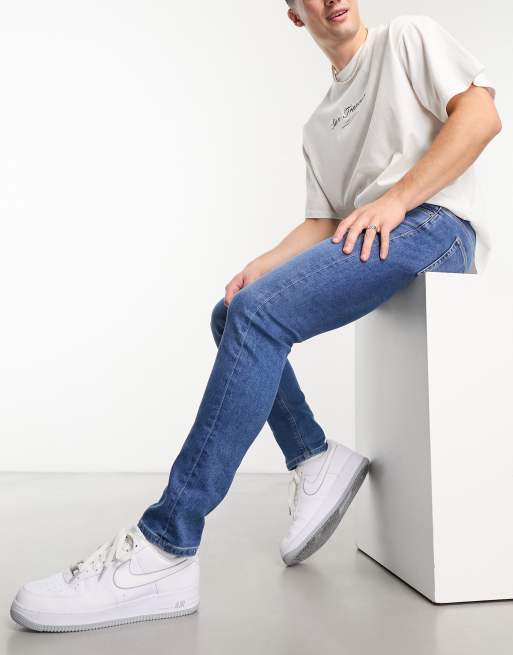 River Island – Niebieskie jeansy o obcisłym kroju