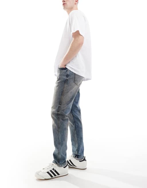 River Island – Niebieskie jeansy ze zwężanymi nogawkami, 2 z 5