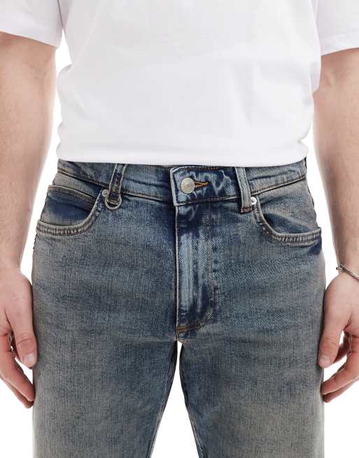 River Island – Niebieskie jeansy ze zwężanymi nogawkami, 5 z 5