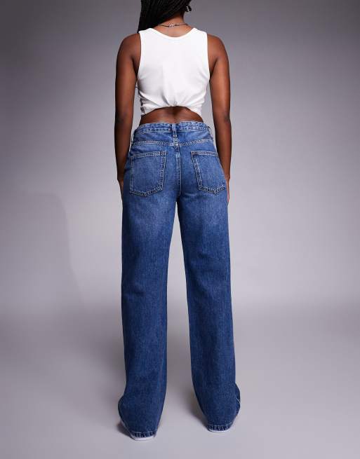 River Island – Niebieskie luźne jeansy z prostymi nogawkami, 3 z 5