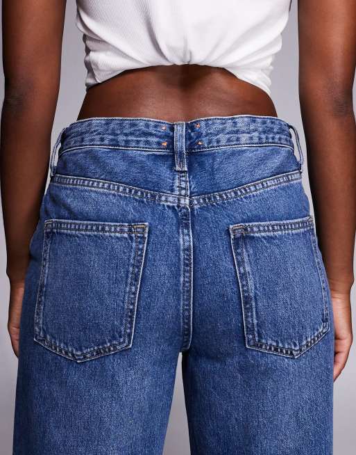 River Island – Niebieskie luźne jeansy z prostymi nogawkami, 5 z 5