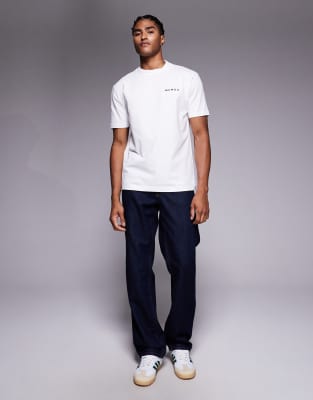 River Island Numeral Back Print T-shirt In White