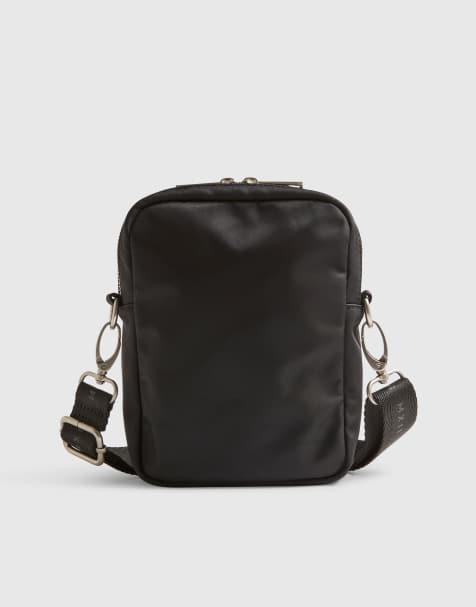 River Island Nylon cross body bag in black - view 1