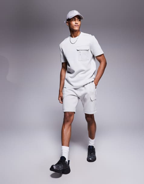River Island nylon set in light grey - view 1