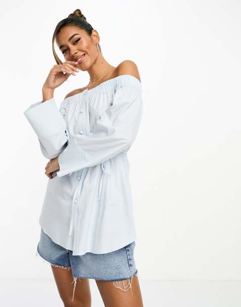 Off shoulder-top for piger