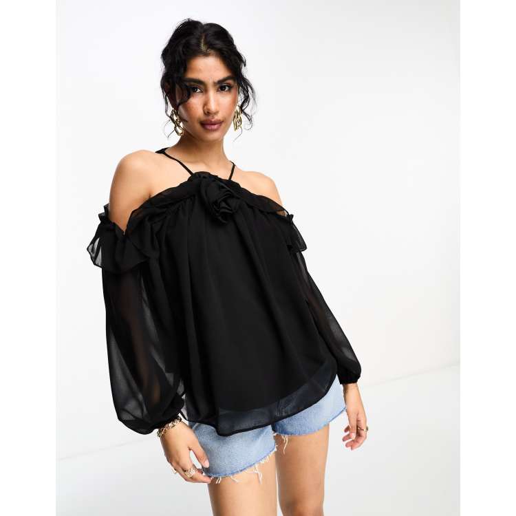 Cold shoulder on sale tops river island