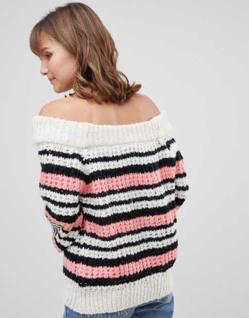 Off the shoulder jumper hotsell river island