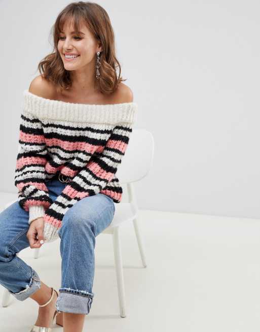 Off the shoulder on sale jumper river island