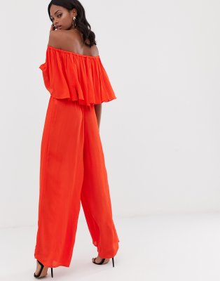 river island orange jumpsuit