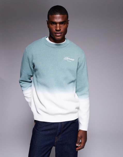 River Island ombre knit jumper in light green