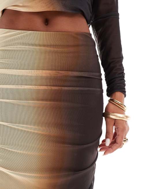 Ruched skirt river island sales