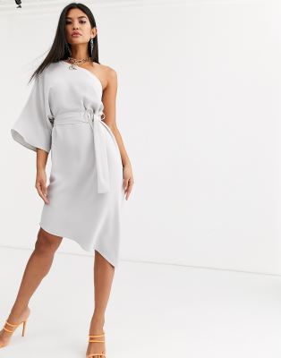 river island one shoulder dress