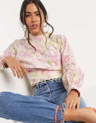 asos floral blouse
