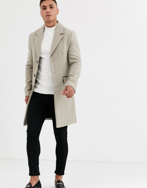 Oatmeal overcoat sales