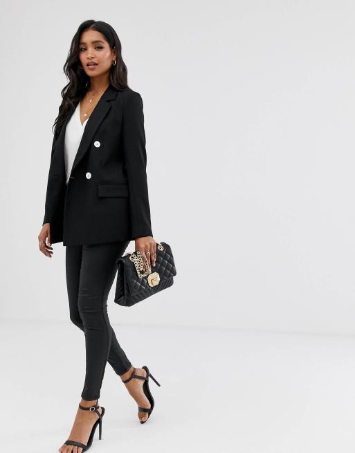 River island store blazer black