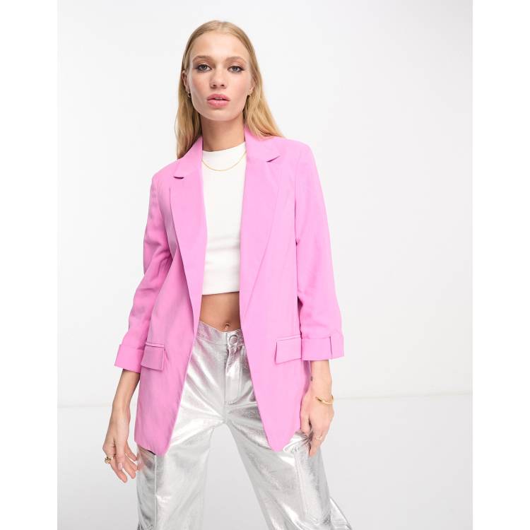 Pink blazer river island online