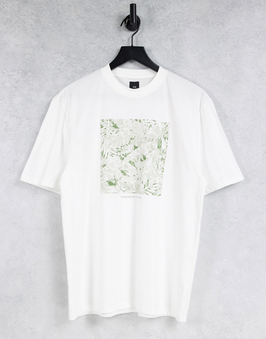 River Island oversized cami graphic T-shirt in white