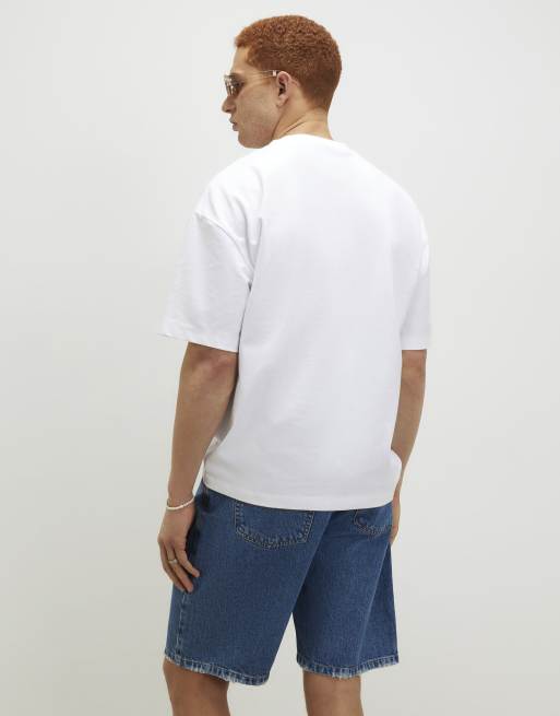 River Island Oversized cotton cruise boat t-shirt in white , 4 of 4