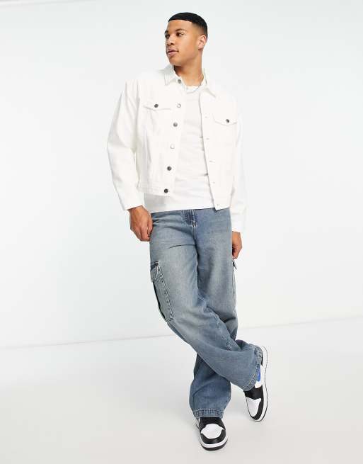 River island store white denim jacket