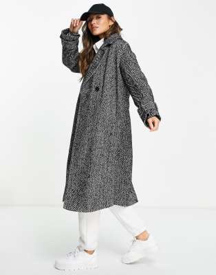 river island houndstooth coat