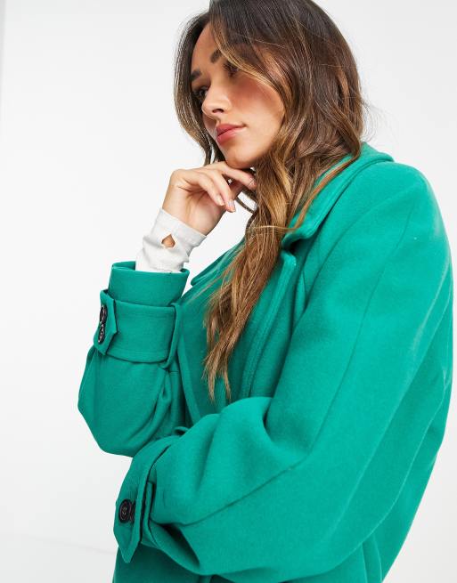 Green coat hot sale river island