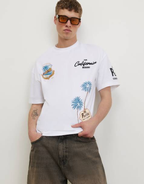 River Island Oversized fit boulevard t-shirt in white - view 1