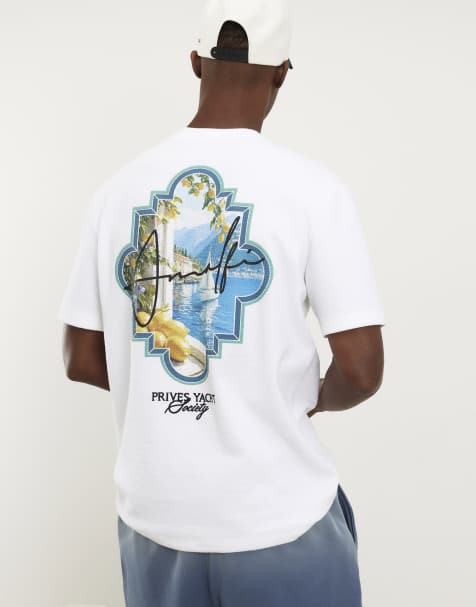 River Island Oversized fit fruit patch t-shirt in white - view 1