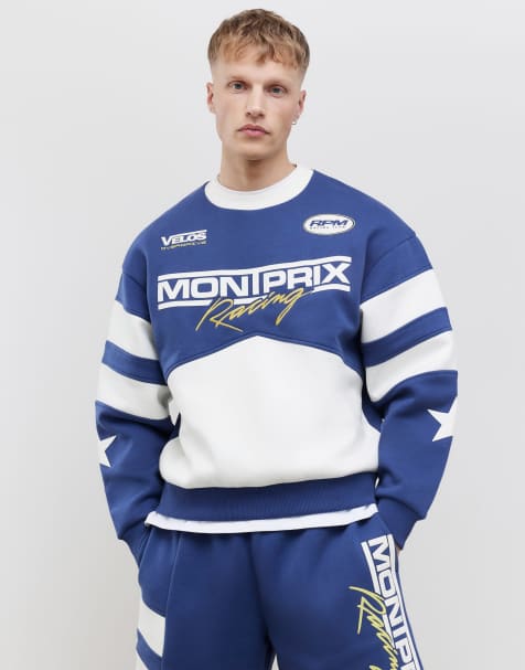 River Island Oversized fit mont prix sweatshirt in blue - view 1