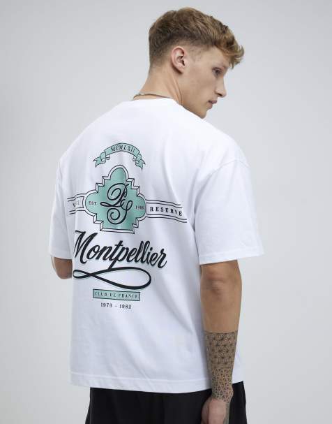 River Island Oversized fit montpellier t-shirt in white
