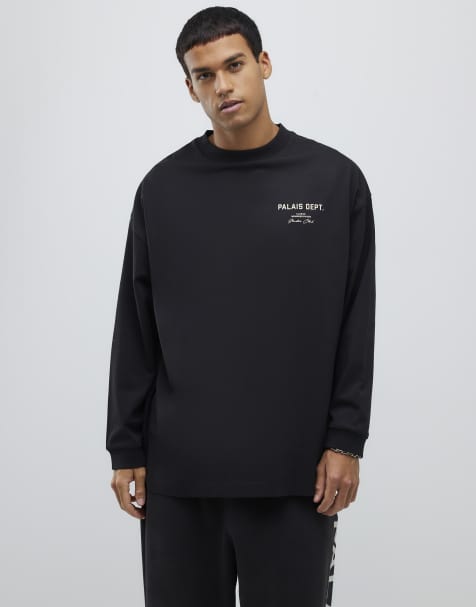 River Island Oversized fit palais dept t-shirt in black