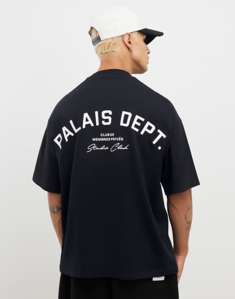 River Island Oversized fit palais dept t-shirt in black - view 1
