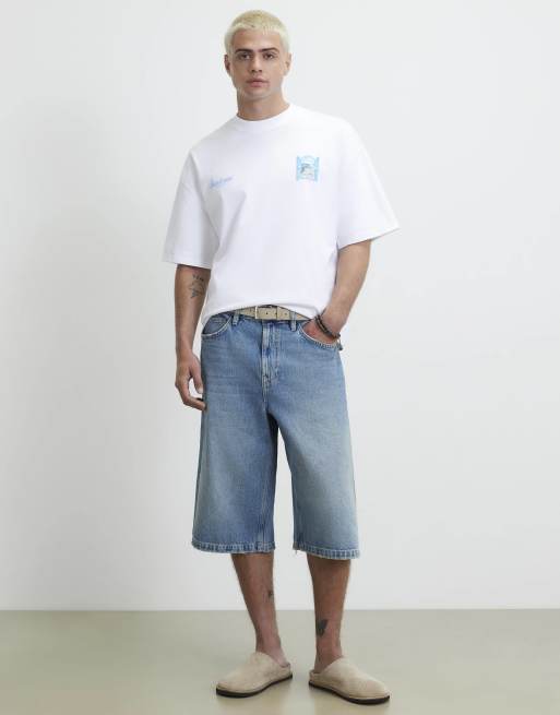River Island Oversized fit santorini scenic t-shirt in white, 2 of 4